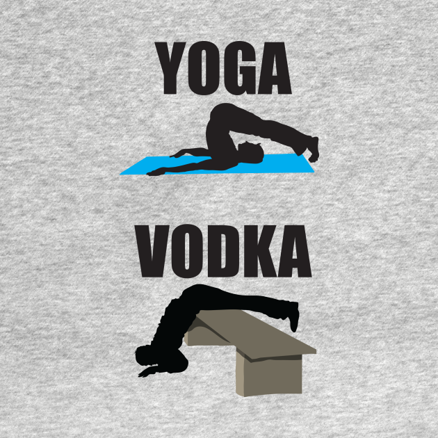Yoga vs Vodka Yoga TShirt TeePublic